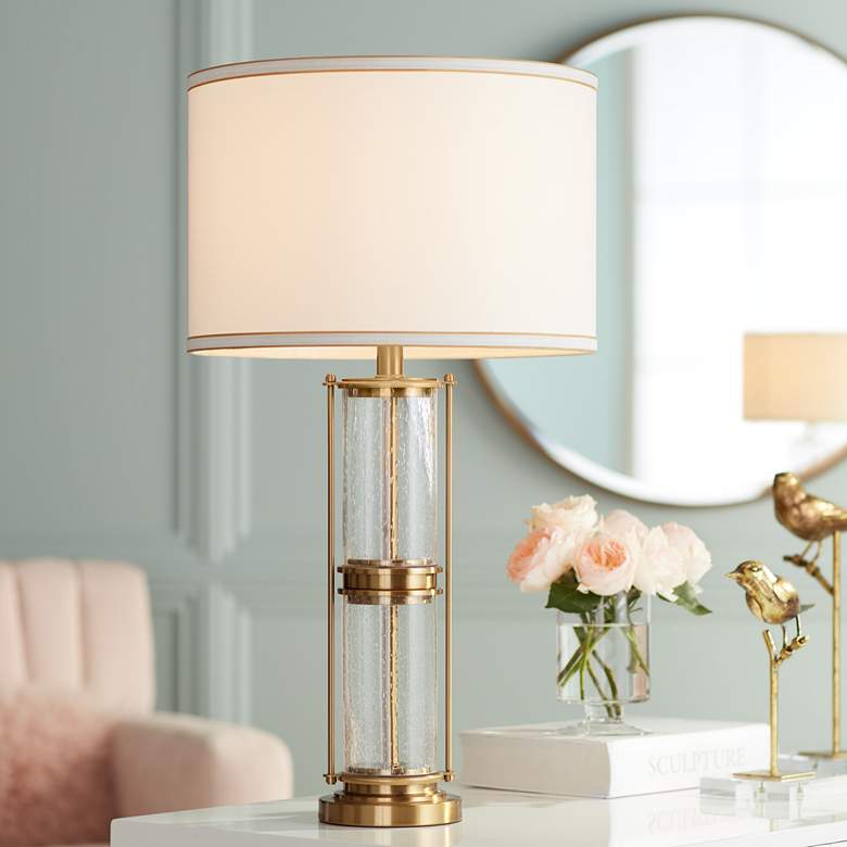 Image 1 Tansy Antique Brass Table Lamp