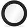 Tanya Black Rattan Round Wall Mirror