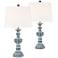 Tanya Blue Wash Table Lamp Set of 2 with WiFi Smart Sockets
