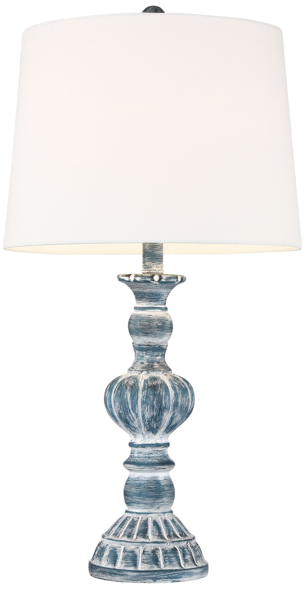 Tanya Blue Wash Table Lamps Set of 2 with Smart Sockets in scene