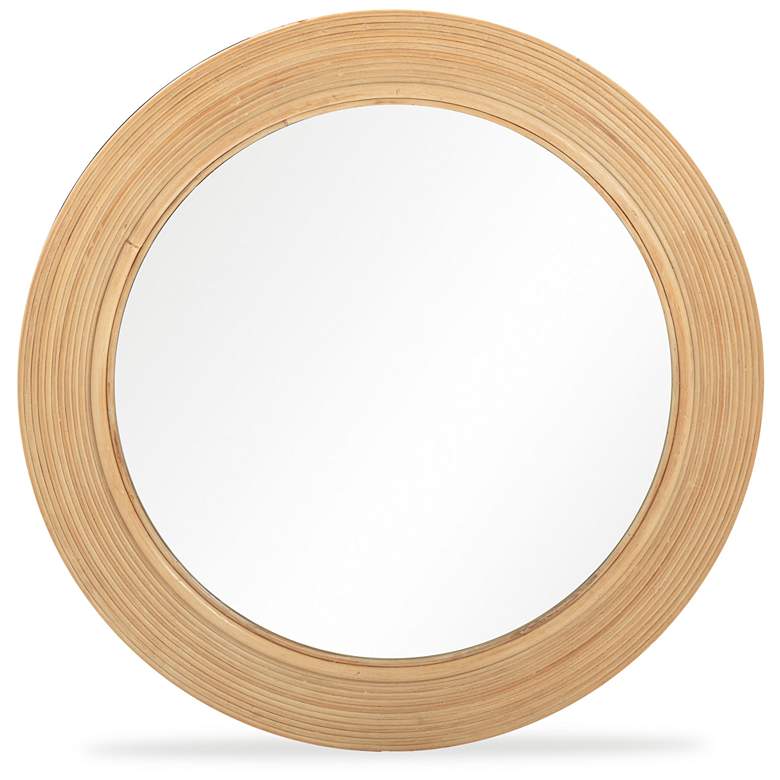 Image 1 Tanya Natural Rattan Round Wall Mirror