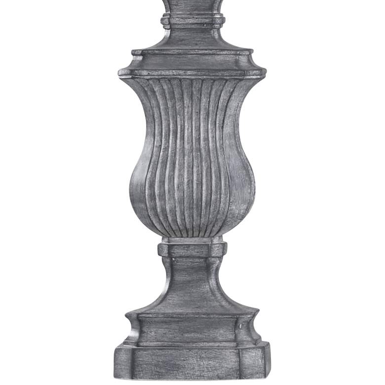 Image 3 Tao's Denim Blue Ribbed Urn Table Lamp more views