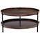 Taos Brown Wood Round Coffee Table