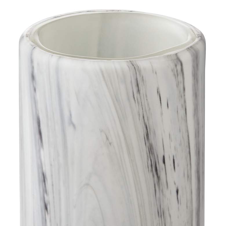 Image 5 Taos Matte Black &amp; White 11 3/4 inchH Decorative Vase more views