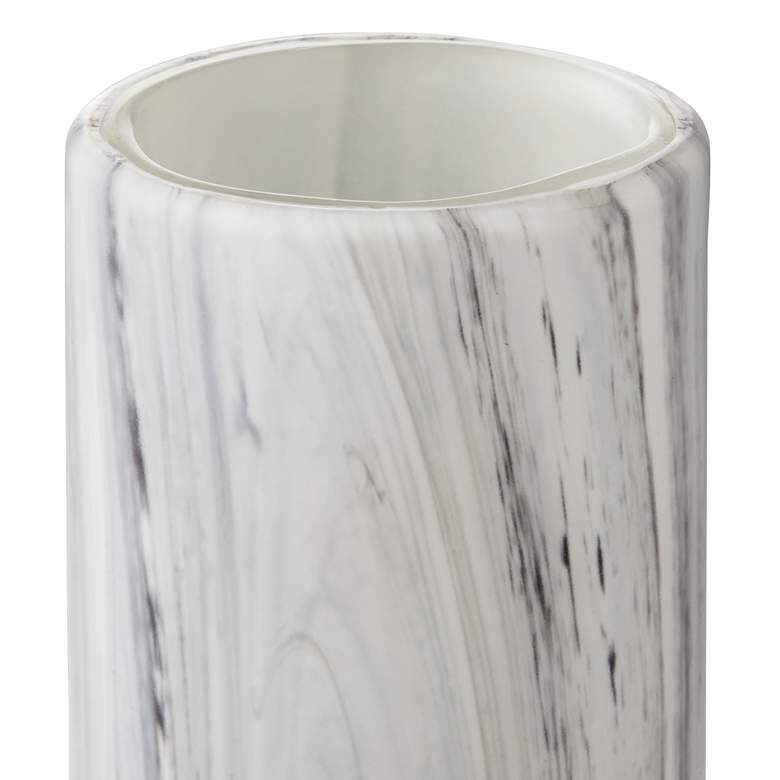 Image 5 Taos Matte Black & White 11 3/4"H Decorative Vase more views