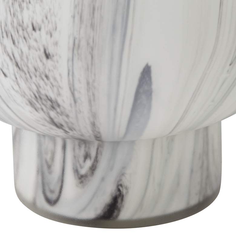 Image 6 Taos Matte Black & White 11 3/4"H Decorative Vase more views