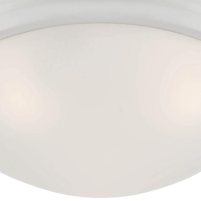 Image 4 Tap 16.75" Wide 3-Light Matte White Flush Mount Ceiling Light more views