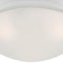 4_Tap 16.75" Wide 3-Light Matte White Flush Mount Ceiling Light more views