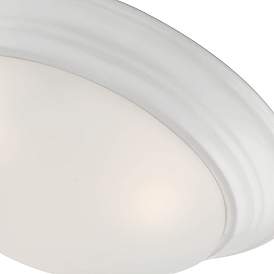 Image5 of Tap 16.75" Wide 3-Light Matte White Flush Mount Ceiling Light more views