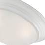 5_Tap 16.75" Wide 3-Light Matte White Flush Mount Ceiling Light more views