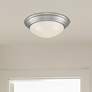 1_Tap 16 3/4" Wide Brushed Nickel Ceiling Light