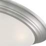 3_Tap 16 3/4" Wide Brushed Nickel Ceiling Light more views