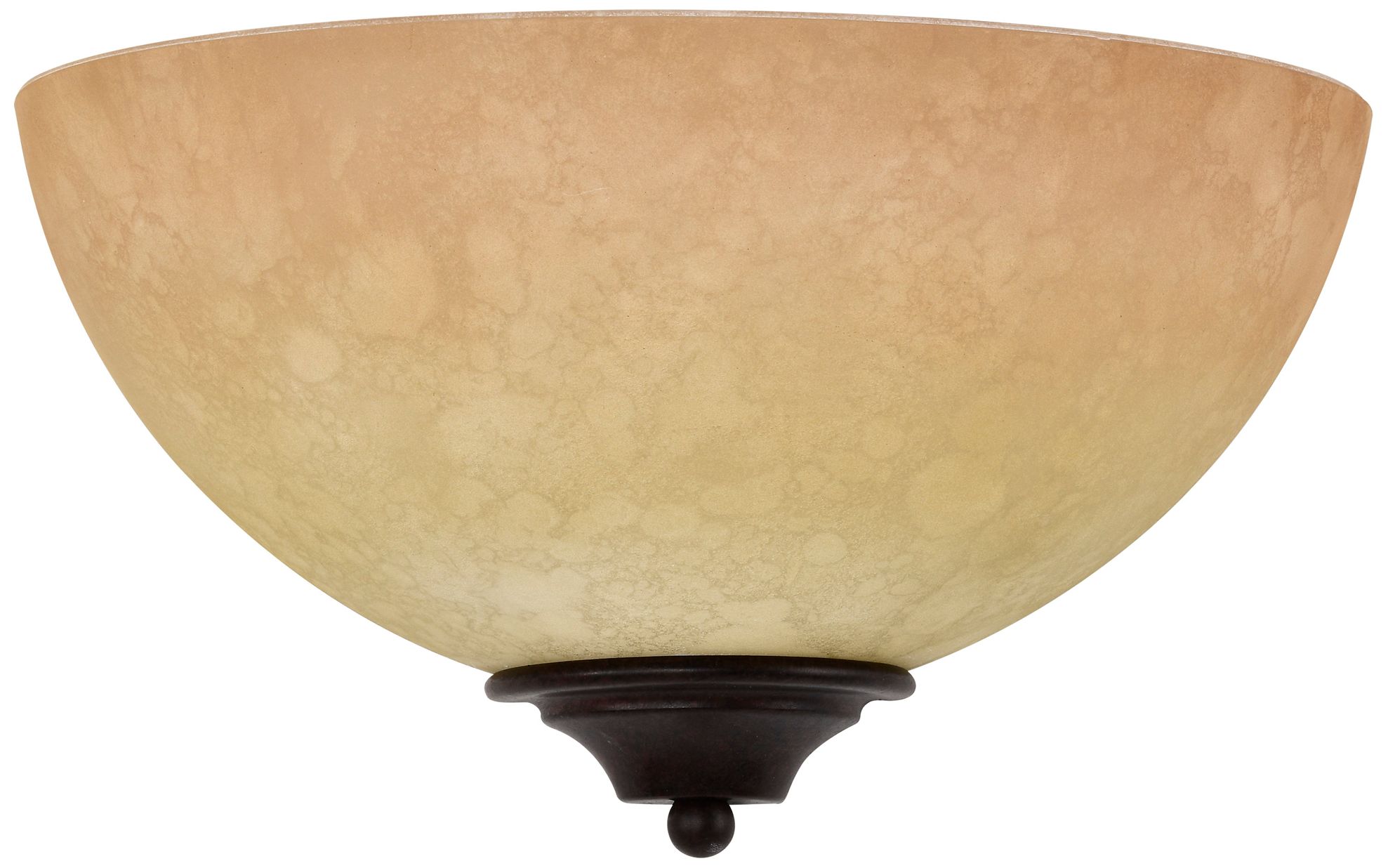 Image 3 Tapas 7" High Old Bronze Wall Sconce with Tuscan Suede Glass more views