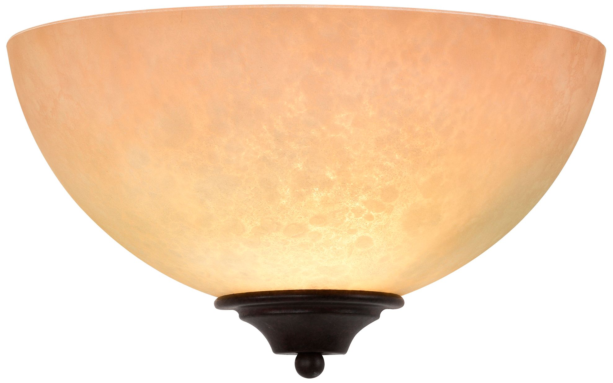 Image 4 Tapas 7" High Old Bronze Wall Sconce with Tuscan Suede Glass more views