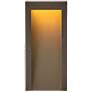Taper 15"H Textured Oil-Rubbed Bronze LED Outdoor Wall Light
