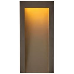 Taper 15"H Textured Oil-Rubbed Bronze LED Outdoor Wall Light