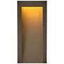 2_Taper 15"H Textured Oil-Rubbed Bronze LED Outdoor Wall Light more views