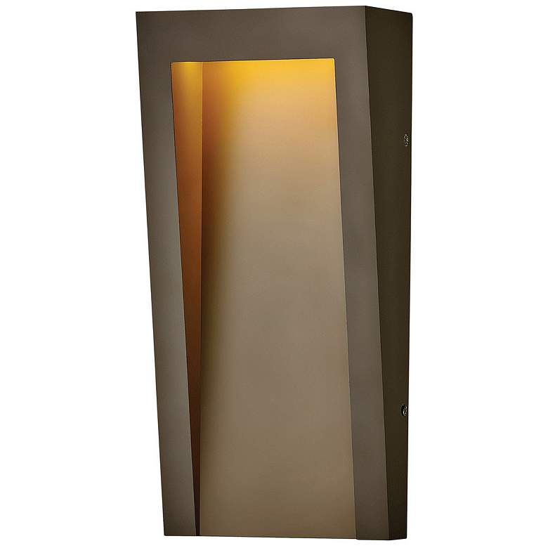 Image 4 Taper 15"H Textured Oil-Rubbed Bronze LED Outdoor Wall Light more views
