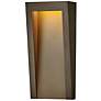 4_Taper 15"H Textured Oil-Rubbed Bronze LED Outdoor Wall Light more views