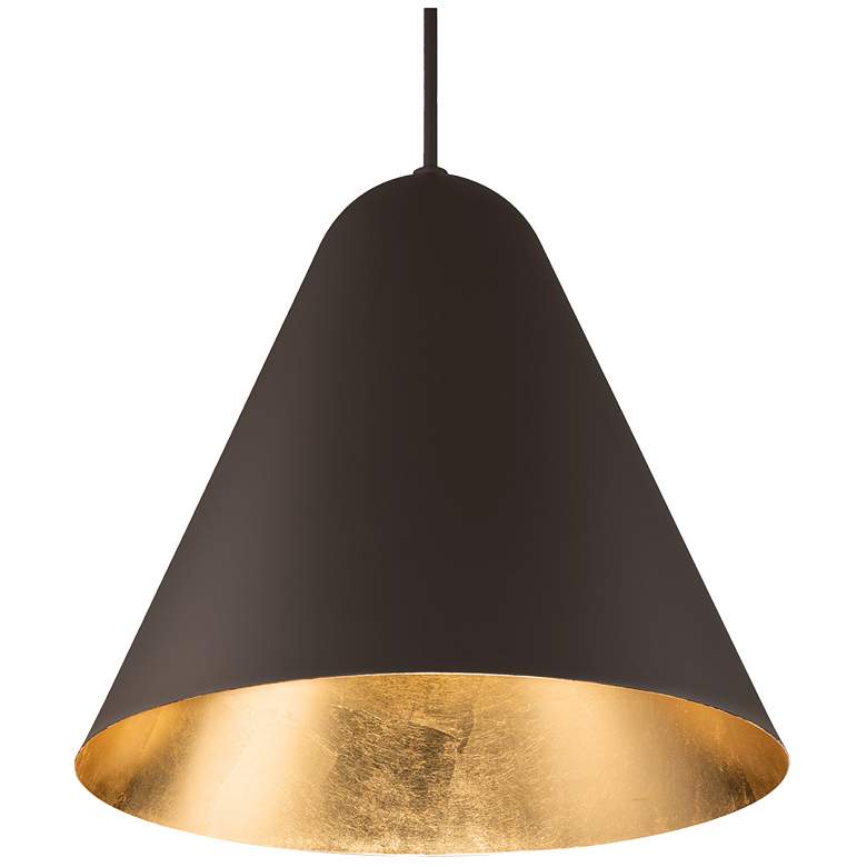 Image 2 Taper 22in LED Pendant 3000K in Bronze/Gold more views