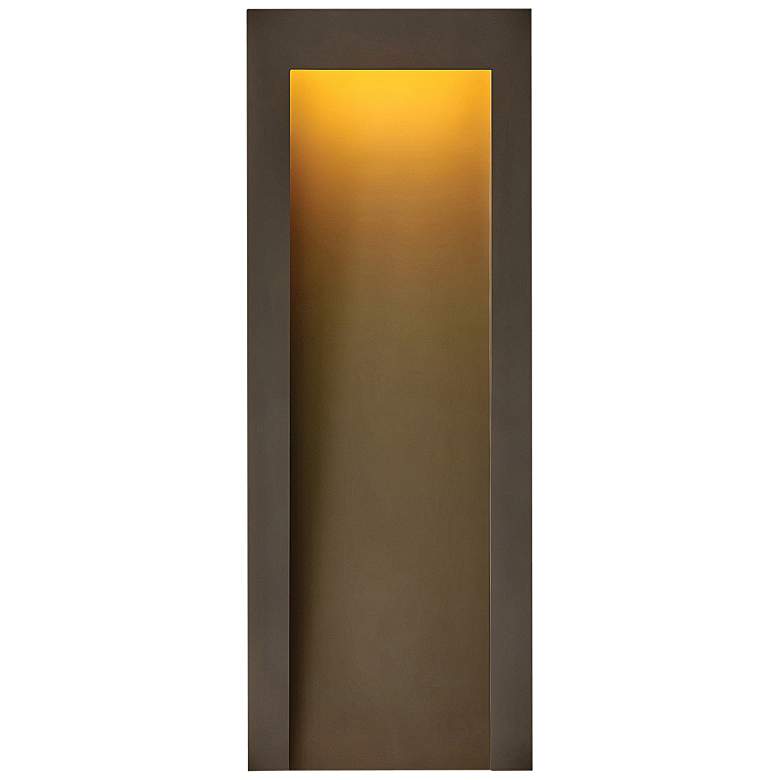 Image 1 Taper 24"H Textured Oil-Rubbed Bronze LED Outdoor Wall Light