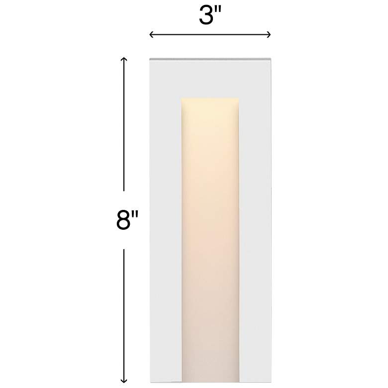 Image 3 Taper 3" Wide White Step Light by Hinkley Lighting 12V more views