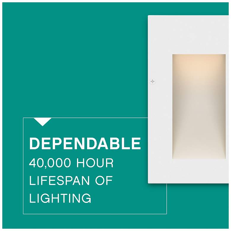 Image 3 Taper 3" Wide White Step Light by Hinkley Lighting more views
