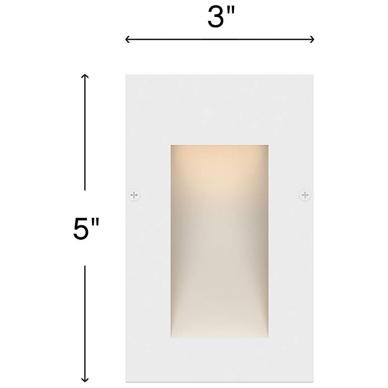 Image 4 Taper 3" Wide White Step Light by Hinkley Lighting more views