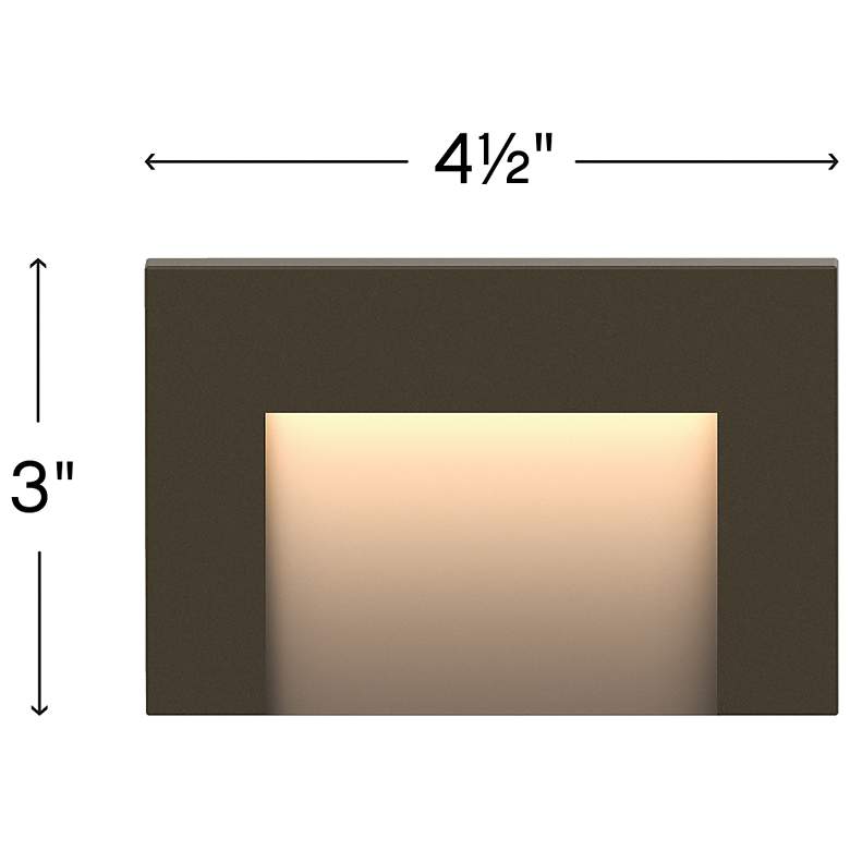 Image 3 Taper 4 1/2" Wide Bronze Step Light by Hinkley Lighting more views