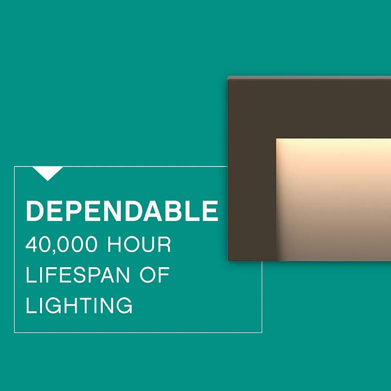 Image 4 Taper 4 1/2" Wide Bronze Step Light by Hinkley Lighting more views