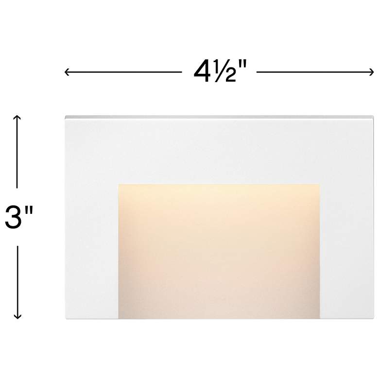 Image 3 Taper 4 1/2" Wide White Step Light by Hinkley Lighting more views