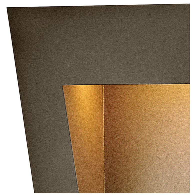 Image 4 Taper 7"H Textured Oil-Rubbed Bronze LED Outdoor Wall Light more views