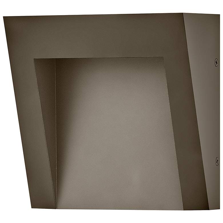 Image 5 Taper 7"H Textured Oil-Rubbed Bronze LED Outdoor Wall Light more views