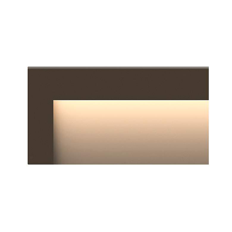 Image 2 Taper 8" Wide Bronze LED Horizontal Outdoor Deck Step Light more views