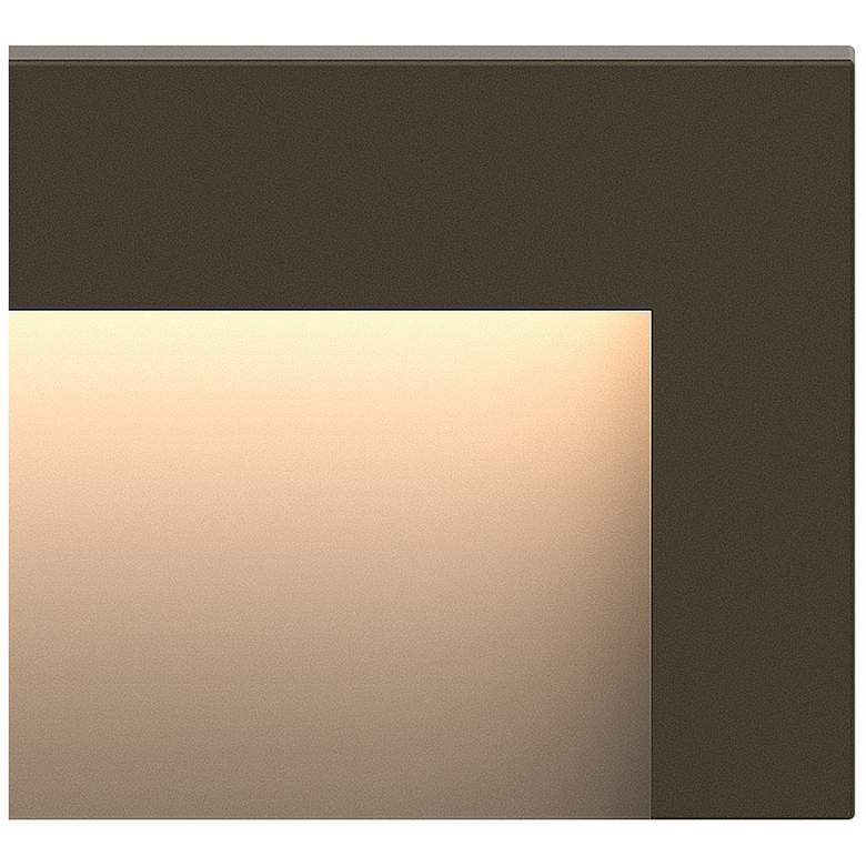 Image 4 Taper 8" Wide Bronze LED Horizontal Outdoor Deck Step Light more views