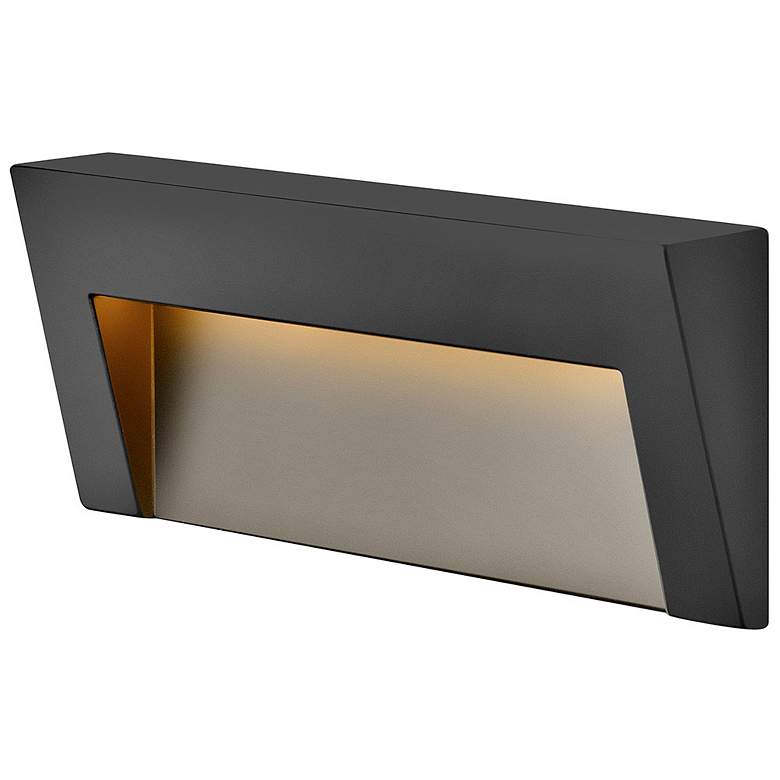 Image 7 Taper 8" Wide Bronze LED Horizontal Outdoor Deck Step Light more views