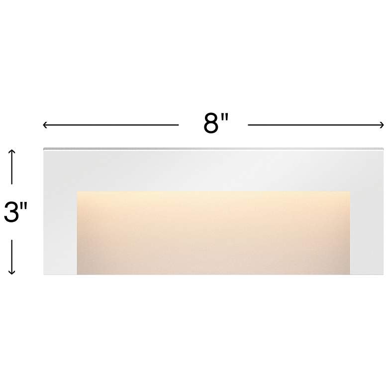 Image 3 Taper 8" Wide White Step Light by Hinkley Lighting more views