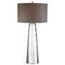 Tapered Cylinder 37.5" High 1-Light Table Lamp - Silver Mercury
