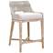 Tapestry 26" Taupe and White Counter Stool