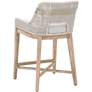 Tapestry 26" Taupe and White Counter Stool