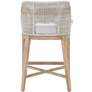 Tapestry 26" Taupe and White Counter Stool