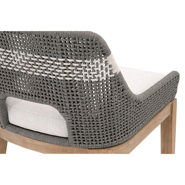 Image 6 Tapestry 27" Dove Flat and White Rope Wood Counter Stool more views