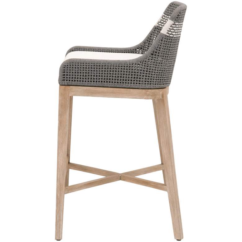 Image 4 Tapestry 31" Dove Flat and White Rope Wood Bar Stool more views