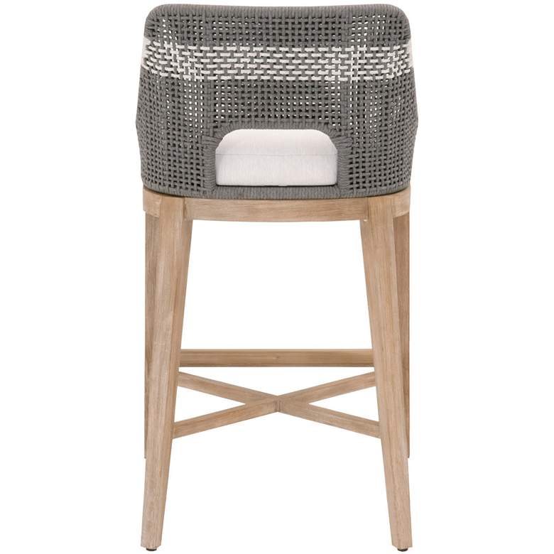 Image 6 Tapestry 31" Dove Flat and White Rope Wood Bar Stool more views