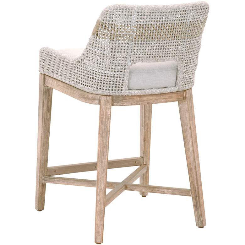 Image 4 Tapestry Counter Stool, Taupe &amp; White Flat Rope, Taupe Stripe more views