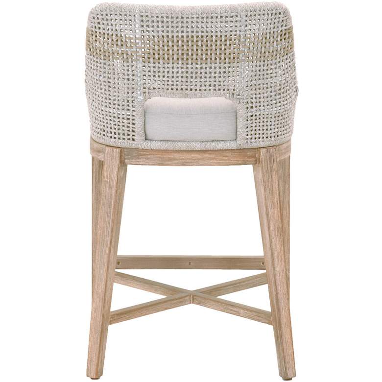 Image 5 Tapestry Counter Stool, Taupe & White Flat Rope, Taupe Stripe more views