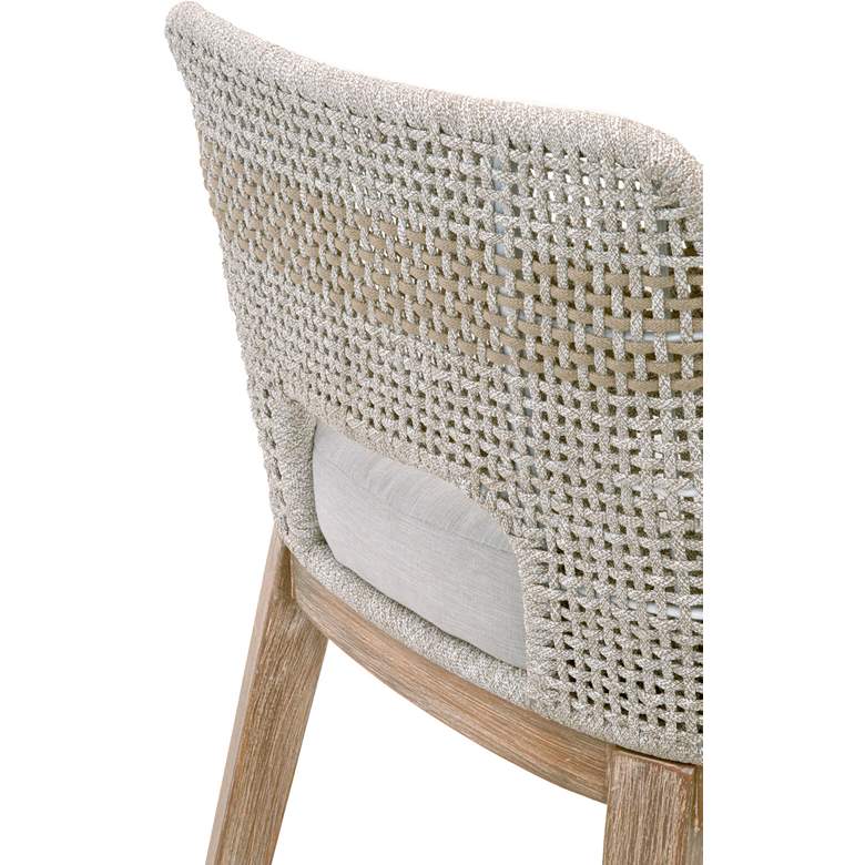 Image 6 Tapestry Counter Stool, Taupe & White Flat Rope, Taupe Stripe more views