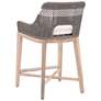 Tapestry Outdoor Counter Stool, Dove Flat Rope, White Speckle Stripe
