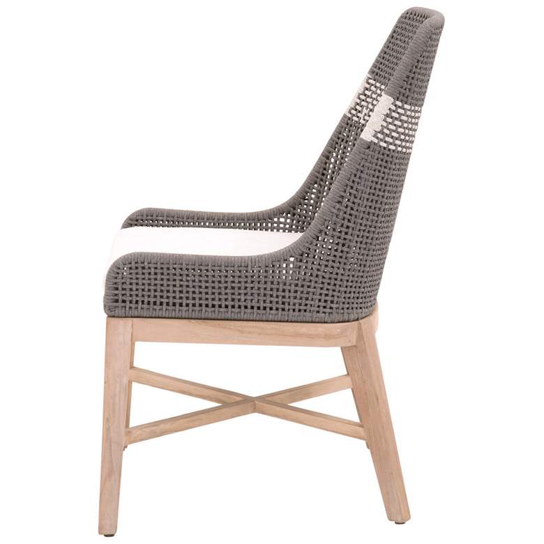 Image 3 Tapestry Outdoor Dining Chair, Dove Rope, White Speckle Stripe, Set of 2 more views