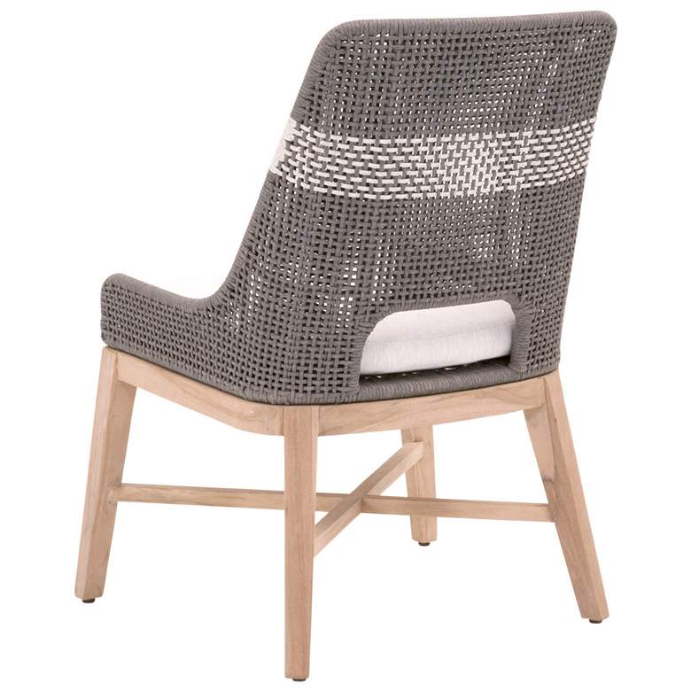 Image 4 Tapestry Outdoor Dining Chair, Dove Rope, White Speckle Stripe, Set of 2 more views